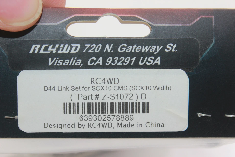 Rc4 Zs 1072 Rc4wd D44 Link Set Scx10 Cms Scx10 Width New in Ovp - Image 3 of 4