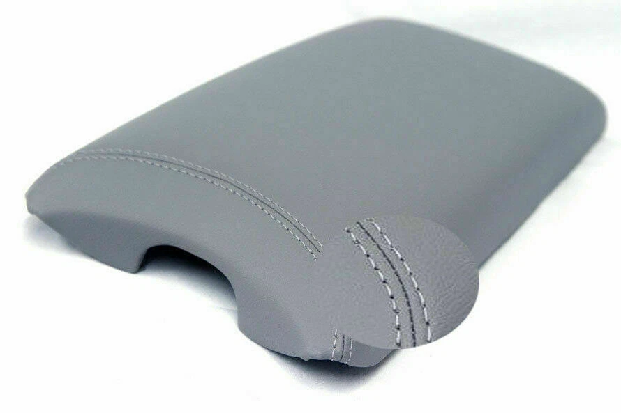 Se adapta a 07-16 Lexus LS460 cuero sintético consola central reposabrazos cubierta gris Foto 3 de 4