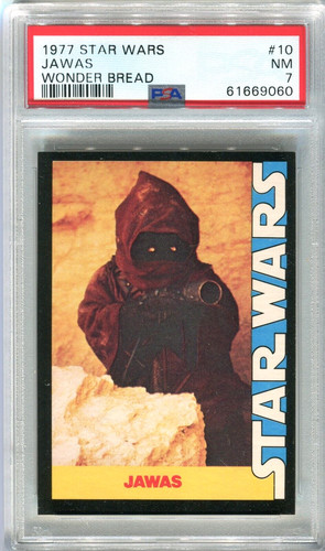 1977 Wonder Bread Star Wars #10 Jawas — PSA 7