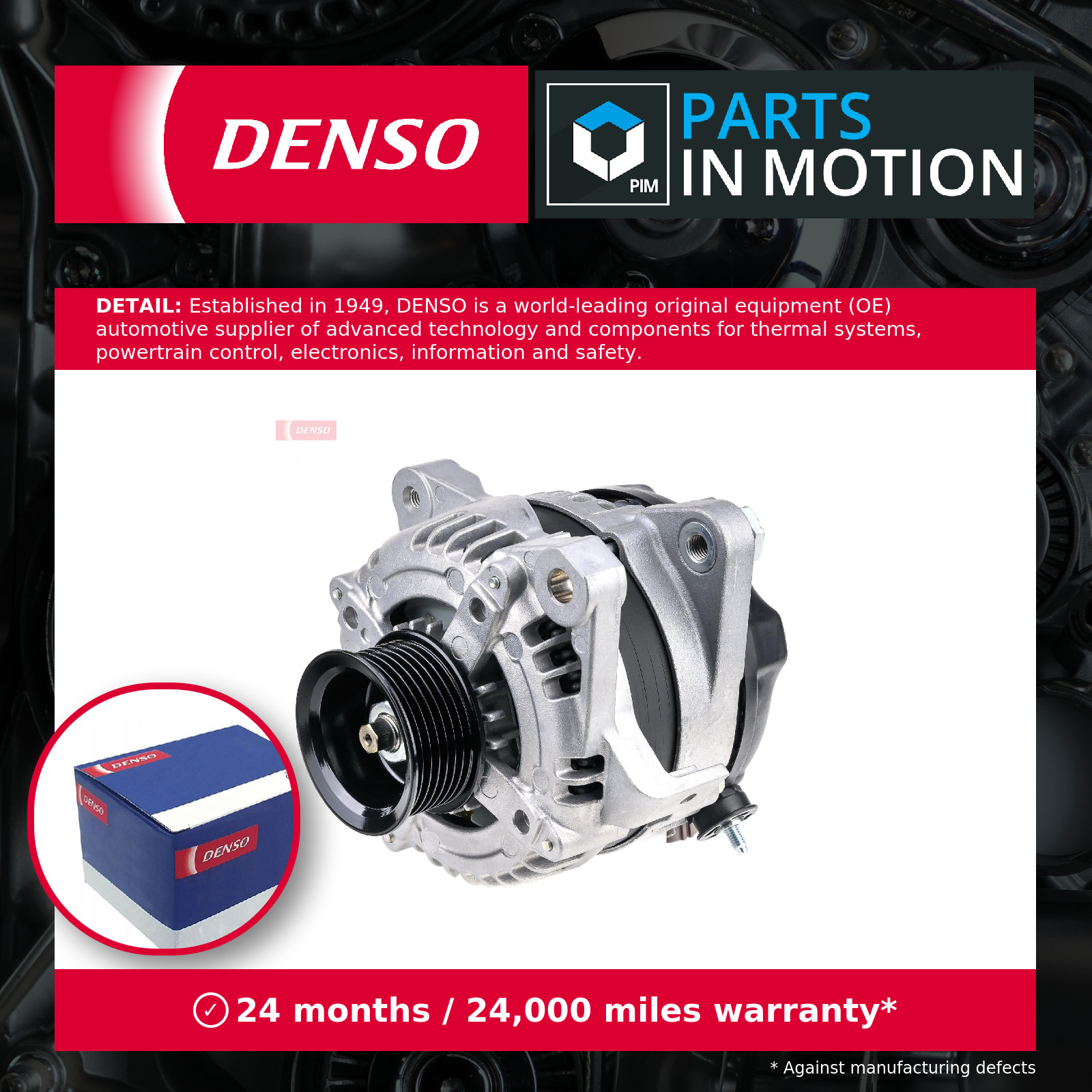 Alternator fits TOYOTA RAV4 ACA2, ACA30 2.0 03 to 12 1AZ-FE Denso 2706025260 New