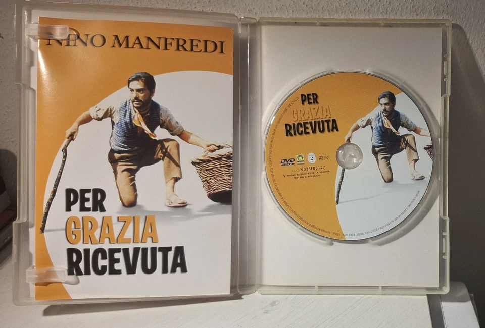 PER GRAZIA RICEVUTA di Nino Manfredi (1971) DVD Medusa come nuovo con libretto - Immagine 4 di 4