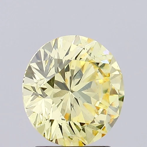 Loose 2ct Round Excellent Cut S11 Light Yellow Lab Grown Diamond IGI Certified - Image 3 of 4