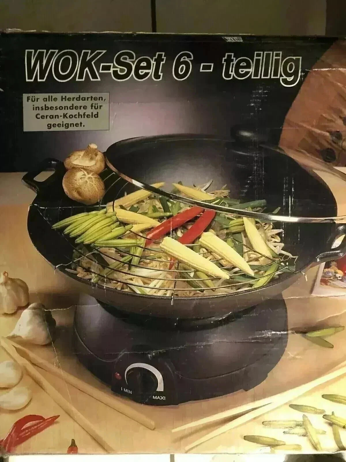 Wok Set Electric Electric, Rarely Used!