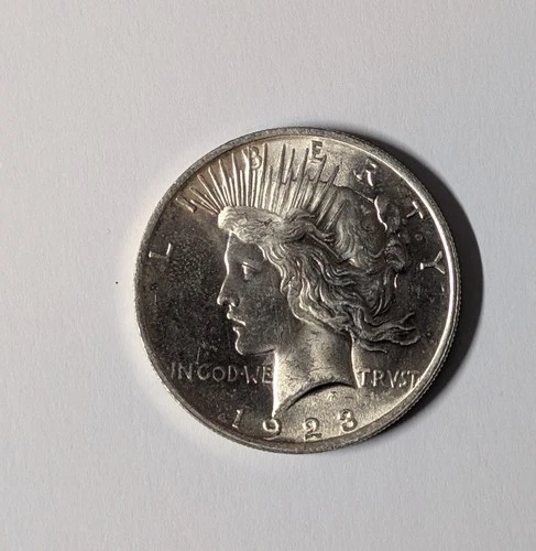 1923 Peace Silver Dollar AU/BU – 90% Silver – Free Shipping