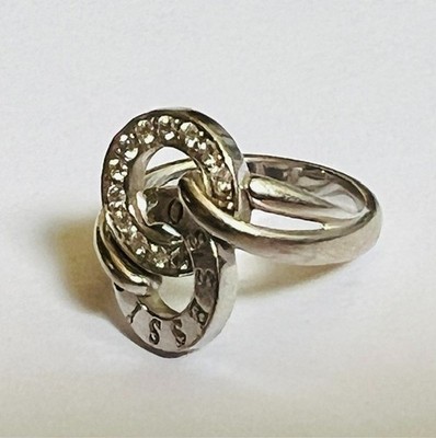 Authentic Piaget Possession 18K White Gold Diamond Ring Size 54 US 6.75 750 9.6g