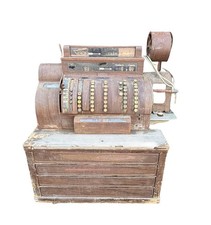 Antique National Cash Register 4 Drawer 1900s
