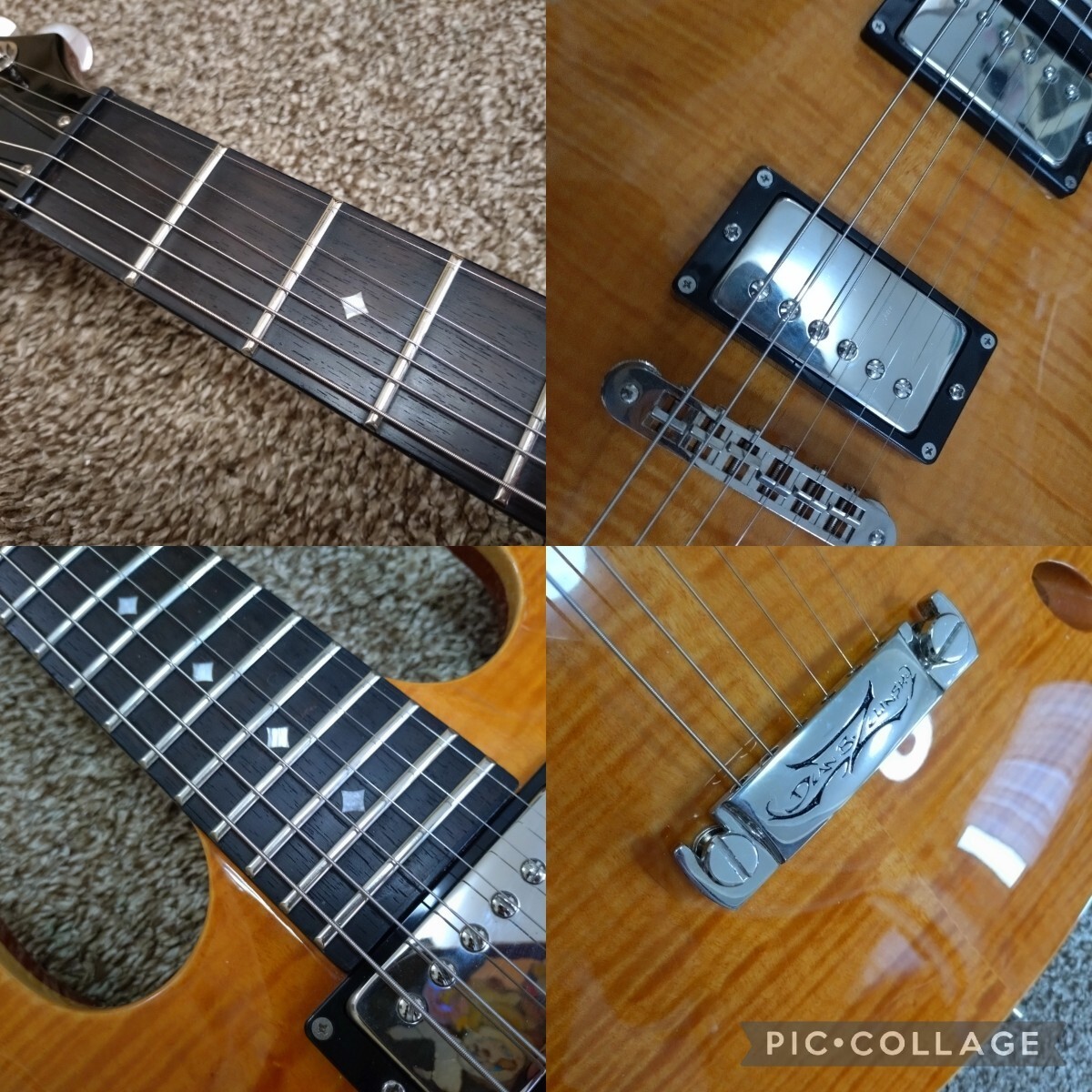 Electric Guitar DBZ Flame Top Imperial Chamber Natural | eBay