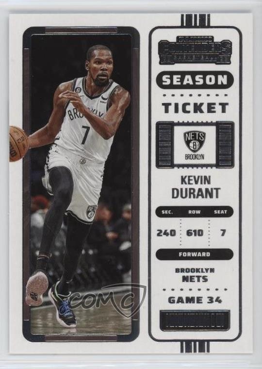 2022-23 Panini Contenders Season Ticket Retail Kevin Durant #4 14op