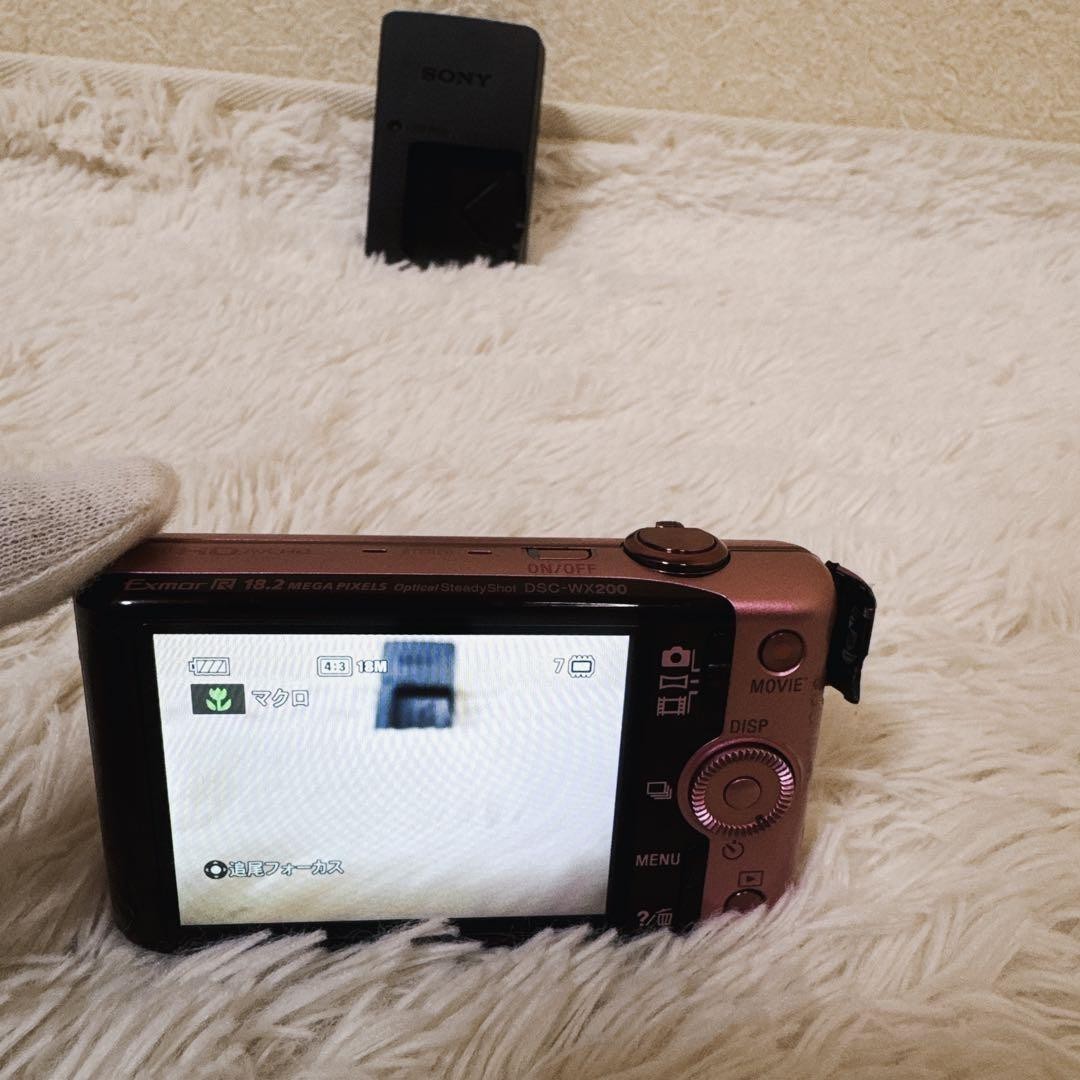 SONY Cyber Shot DSC-WX200 Pink Digital Camera 10x Zoom 18.2MP