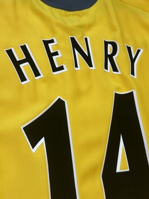 2005/06 Arsenal Away Jersey #14 Henry 2XL Nike Soccer Premier
