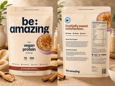 Be Amazing Vegan Protein Powder 20g Brown Sug...