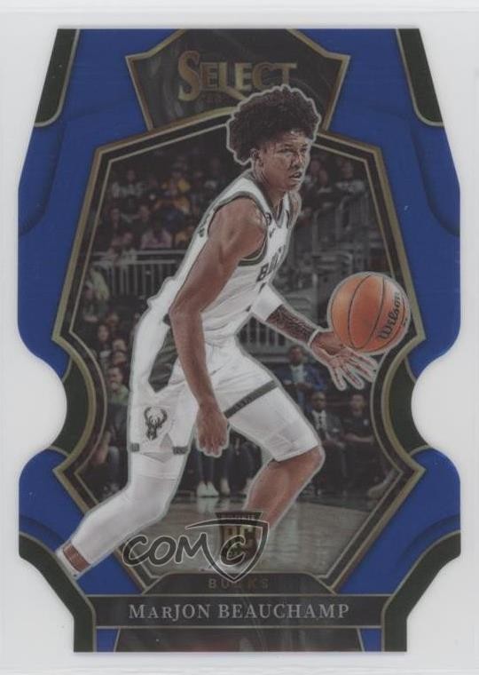 2022 Panini Select Premier Level Blue Prizm Die-Cut 61/249 MarJon Beauchamp 4pn