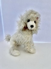 RUSS Cherie Dog White Poodle Red Collar Plush Stuffed Animal