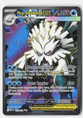 Mega Abomasnow ex Ultra Rare Holo ME01: Mega Evolution 157/132 NM 5ban Graphics