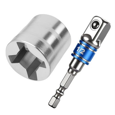 Scissor Jack Adapter Drill Socket Converter 1/2 Inch Heavy Duty Automotive Tool