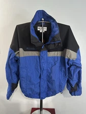Vintage Columbia Men’s Size L  Bugaboo Jacket Blue Hooded Outdoors Nylon *