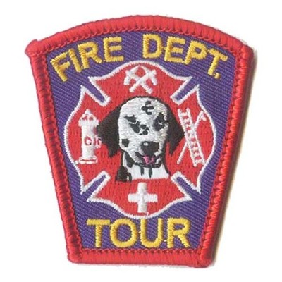 Girl Boy Cub FIRE DEPARTMENT TOUR Visit Fun Patches Badge SCOUTS GUIDE Dog Shiel