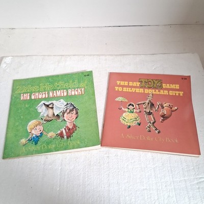Vtg 1978 Silver Dollar City Lot Of 2 Books Zeke Hatfield  Day Toys Came NOS New
