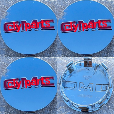 #ad 4 CHROME CENTER CAPS FOR GMC 83mm 2014 2023 Sierra Limited amp; Yukon XL 20quot; 22quot; $24.99
