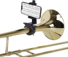 Adjustable Trombone Phone Lyre - Fits 1.5 to 2.5 Low Brass, Compatible with