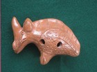 PRIMATIVE PRECOLUMBIAN AZTEC/MAYAN FLUTE — photo 4