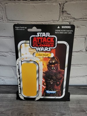Hasbro Star Wars 2010 Zam Wesell Vintage Collection Card VC30 * Cardback Only *