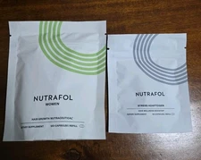 Nutrafol Duo, Women Ages 18-44, 120 Caps, Exp 03/27 + Stress Adaptogen 60 Caps