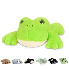 Weighted Frog Plush Toy | 20 Soft Stuffed Animal for Kids  Adults