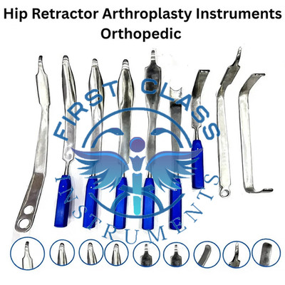 Hip Retractor Arthroplasty Instruments Orthopedic Surgery German Stainless Steel