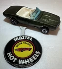 Hot Wheels Redline 67 Custom Firebird w/ Button HK Dark Olive W/ White Interior