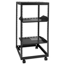 20U Open Frame Server Rack, 23-40 in Adjustable Depth, Free Standing or Wall Mou