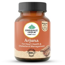 Organic India Arjuna 60 Veg Capsules Reduces Stress & Improves Stamina FS