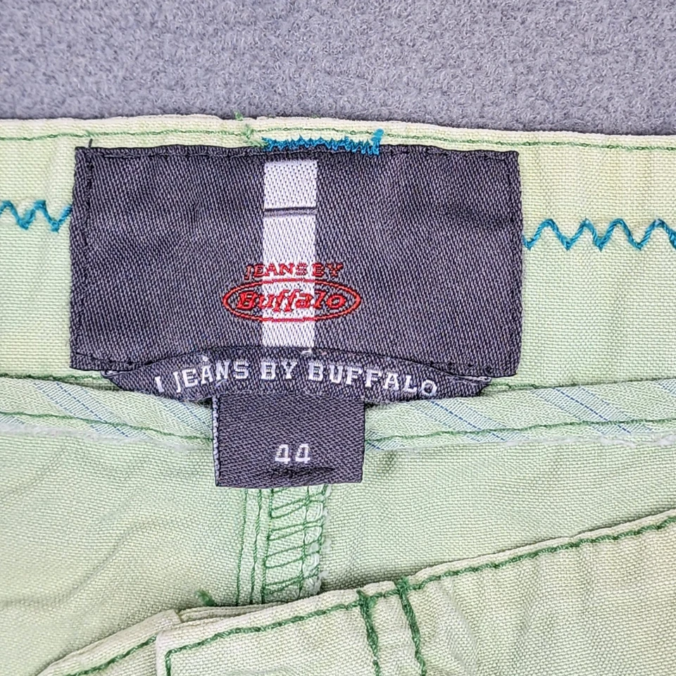 Jeans By Buffalo Shorts Mens 44 Green Pockets Designer Grunge Hip Hop - Image 3 of 4