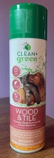 CLEAN + GREEN WOOD & TILE CLEANER, ODOR ELIMINATOR & STAIN REMOVER PET SAFE 16OZ