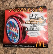 Yomega - Original McDonald's Happy Meal - Never Opened Yomega 5 Red Yo Yo