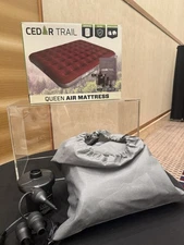 Cedar Trail Queen Air Mattress w’ Pump & Travel Bag 60” x 78” x 8.5" Brand New