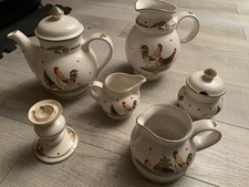 6 teiliges Set - Pfalzkeramik Glückliche Hühner