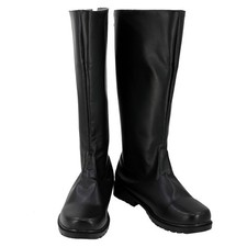 Wars Rogue Han Solo Black Boots Cosplay Deluxe PU Long Shoes Boots Halloween