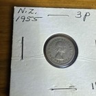 New Zealand 3d Three Pence 1955 (Elizabeth II) Coin — photo 1
