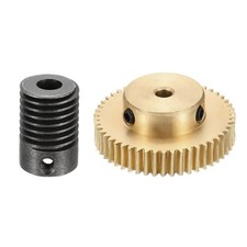 Worm Gear Set 0.5 Module 1:50 Reduction Rate(Gear-3mm Bore, Rod 5mm Bore)