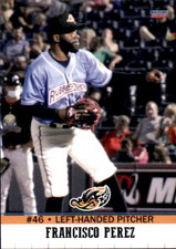 2021 Akron RubberDucks Choice #34 Francisco Perez Dominican Repubulic DR Card