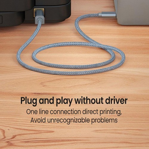 USB Type-C to USB B 2.0 Printer Cable Scanner Laptop; New Lot S5 E5 E7 L0J L1T7 - Picture 7 of 17