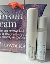 THIS WORKS ~ DREAM TEAM COMBO SET DEEP SLEEP PILLOW SPRAY & STRESS CHECK ROLL ON