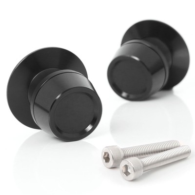 Black M10 CNC Swingarm Spools For Vulcan 650 S 15 16 17