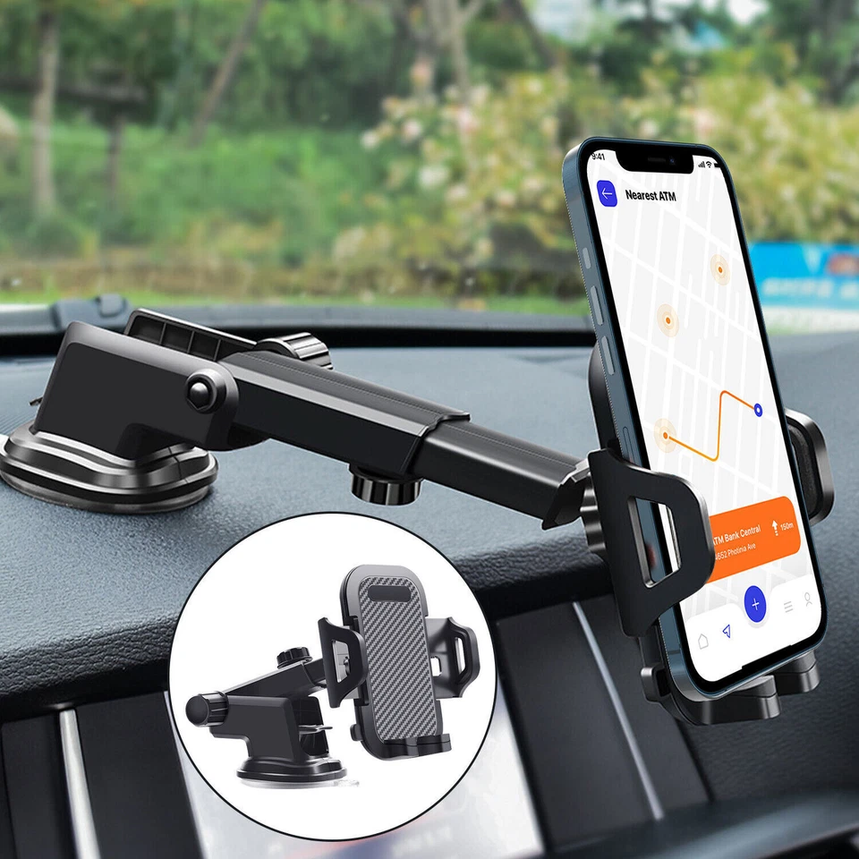 Car Phone Holder For Dashboard Windshield Vents Compatible With All Smartphones - Image 2 of 4
