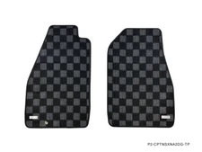 P2M Phase 2 FRONT Checkered Carpet Floor Mats Set for Acura NSX NA2 97-05 New