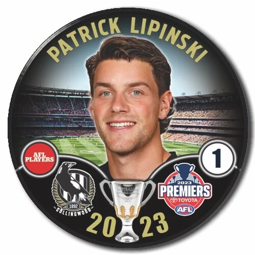 2023 AFL PREMIERS Collingwood - LIPINSKI, Patrick - Picture 2 of 16