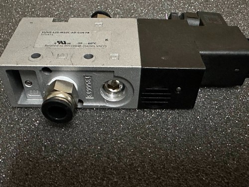 Festo VUVS-L25-M32C-AD-G14-F8 Solenoid Valve 575471 W/ VACF-B-C1-1 Coil 8030811 - Picture 5 of 10