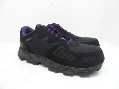Timberland PRO Women's Powertrain Alloy-Toe Work Shoe A16TF Black/Purple 10W