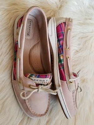 plaid sperrys